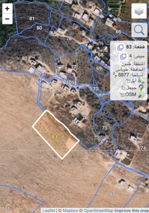 Mixed Use Land for Sale in Tubas Tamun