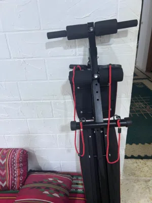 بنش بطن وتمارين لياقة. طقم دمبل/باربل قابل للتعديل استخدم اقل من شهر