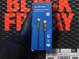 كيبل ثندربولت 4 thunderbolt بمواصفات خارقة لاجهزة الماك بوك طول 1m متر