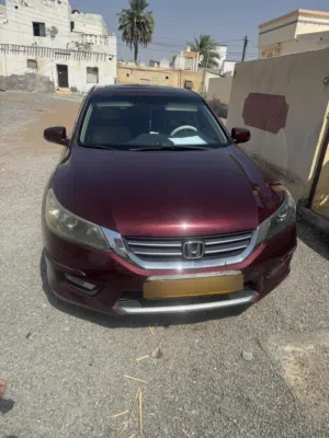 2014 Honda Accord Coupe Burgundy Gasoline with Sunroof and LED Lights - GCC Specs