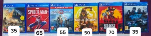 PS4 7 GAME DISCS FOR SALE