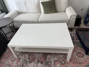 White table from Ikea light usage 118x78 cm height is 44cm some minimal scratches