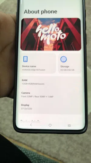 Motorola 60 fusion use only lightly like new