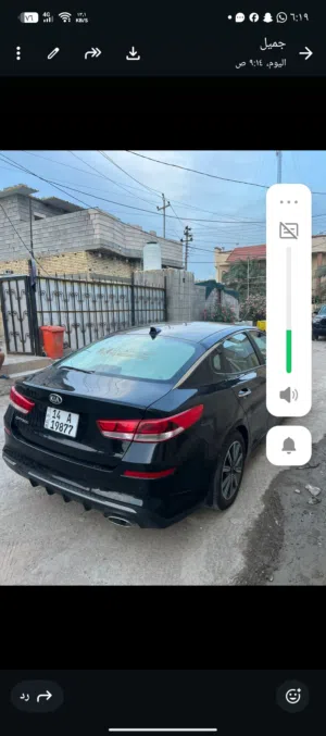 كيا اوبتيما للبيع محرك 2400 JDA وارد امريكي حادثها بنيد رقم بصره محرك وگير كفاله السياره جاهزه