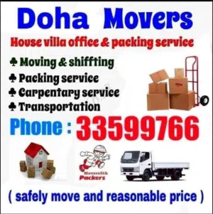 Qatar Movers Packers / Carpenter / Furniture Fixing / Furniture Transportation Available