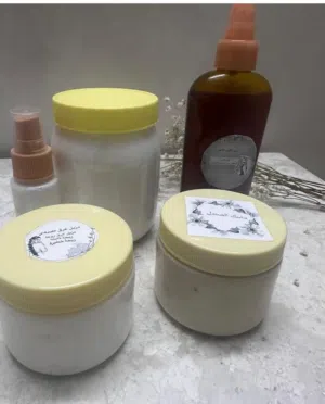 مجموعهمنتج تكثيف وتطويل الشعر عنايه عرض بخاخ الشعر وكريم تفتيح ومرطب