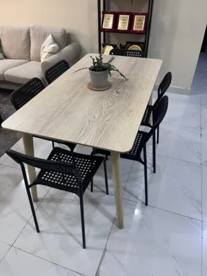 Dining table and chairs