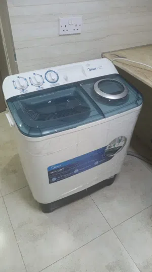 غسالة حوضين شبه جديدة استعمال خفيف