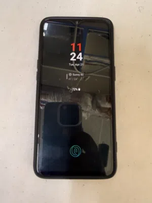 6t 128gb 8ram phone good back damage