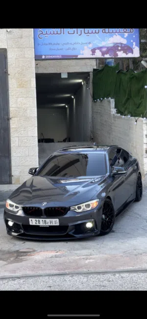 Bmw 428i 2016-2015 89000 كيلو جراند كوبيه صالون ام سبورت صالون ابيض كراسي فل كهرباء