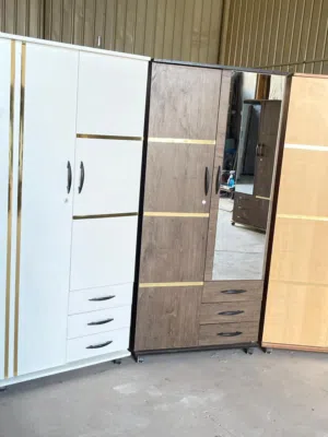 دولاب ضلفتين و3درج بمرايا وعادى بسعر المصنع