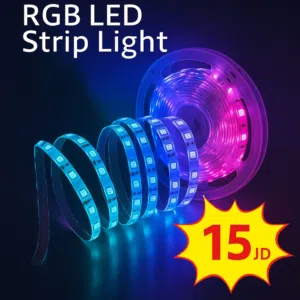 RGB LED Strip Light – إضاءة ديكورية ملونة