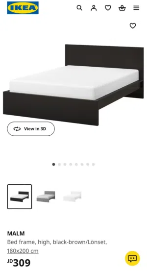 IKEA malm bed king size 180x200 brand new in box-تخت ايكيا جديد في الكرتونة