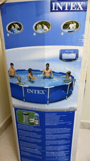 مجموعة مسبح بإطار معدني