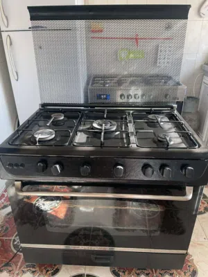 غاز فرن IDEAL مصري 5 عيون 90 سم مع بوفيه وقلاية زيت كهربا