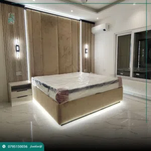 غرف نوم ماستر بتصاميم عصرية جذابة والتفصيل حسب الطلب من منجرة الانجاز بسعر التكلفه
