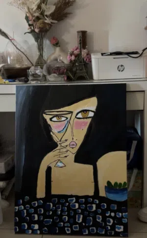 لوحه مرسومه يدويه للبيع
