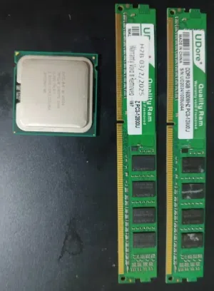 Ddr3  16 رام    معالج انتل كورتوكواد q9550  12 ميجا كاش