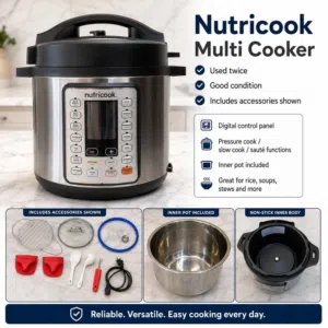 nutricook multicooker with all accessories