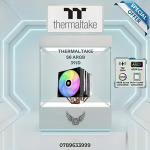مروحة تبريد THERMALTAKE S6 ARGB DUAL FAN DUAL TOWER مناسبة ل AM5 و INTEL بافضل سعر بالمملكة