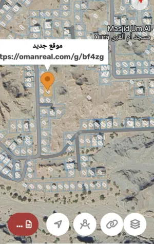 انا المالك ارض سكنيه في مرتفعات العامرات 6 كورنر