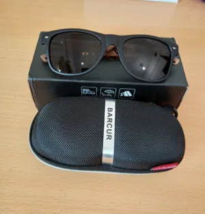 BARCUR Handmade Walnut Sunglasses  HD Polorized - Anti Reflective BC8700