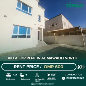 Villa for Rent in Al Mawalih North  REF 448MC