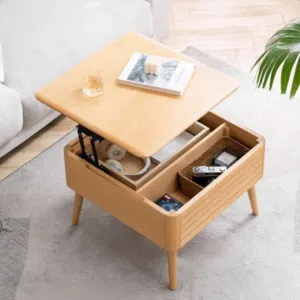 طاولة قهوة خشبية ذكية