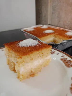 بسبوسة بالقشطه