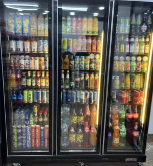 ثلاجة عرض محلات ثلاثة ابواب مديل 2025