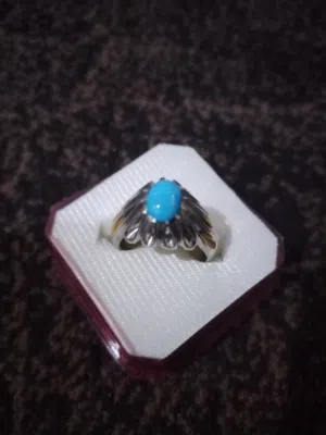 خاتم فيروز نيشابوري غامق