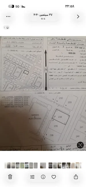 أرض سكنية شمالية غربية