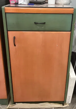 Wooden Storage Cabinet with Drawer – 50 × 60 × 90 cm
