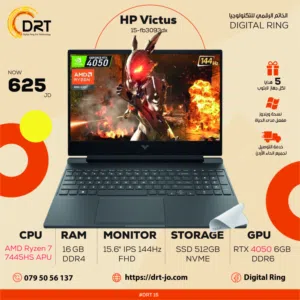 laptop HP victus AMD Ryzen7 RTX 4050