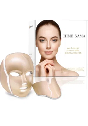 قناع الوجه الضوئي العلاجي HIME SAMA – PRO 7 COLORS LED FACE MASK