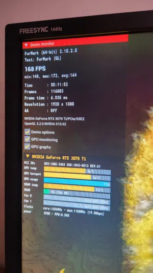 كمبيوتر جيمنج بمواصفات عالية كرت RTX 3070ti
