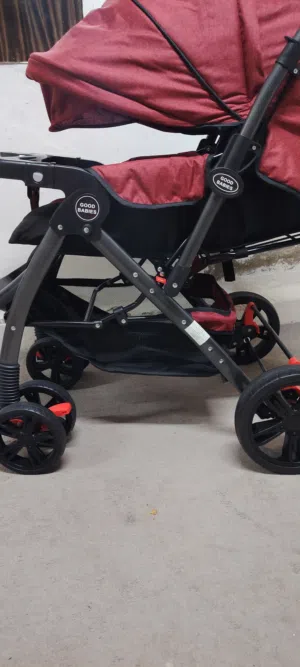 عربة أطفال "Good Babies" - لون أحمر