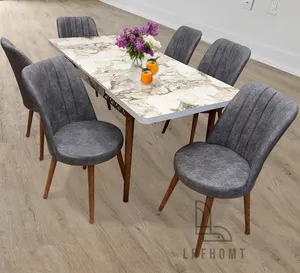Brand new  extendable, dining tables with six chair set