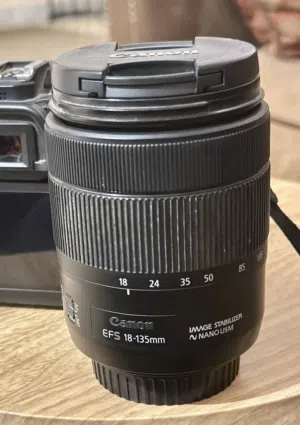 عدسه كانون اصليه 18-135mm استعمال نظيف