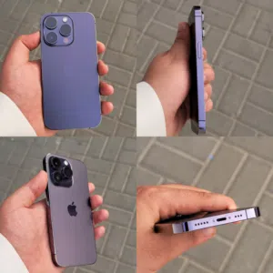 عرض خاص : 256gb iPhone 14pro بالذاكرة العملاقة هاتف بحالة الوكالة مع ضمان و ملحقات و بأقل سعر