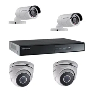 منظومه كميرات ( 2كميرا + جهاز DVR+ كوابل + محولات)