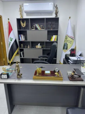 ميز مكتبي مع مكتبة كتب اصلي