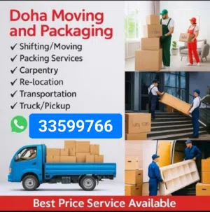 Qatar Movers Packers / Carpentry Work / Furniture Fixing / Furniture Transportation Available