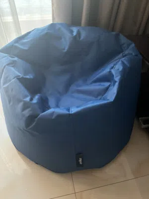 ‘Ariika’ Blue foam Bean bag (filling included)