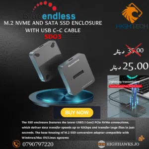 Blueendless SD03 M.2 SATA NVME HDD SSD Case Docking Station .