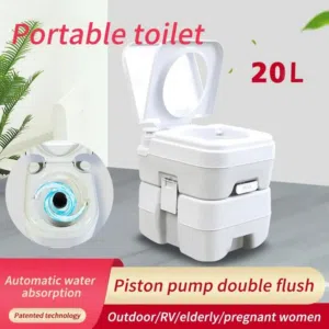 المرحاض المتنقل لكبار السن وتخيم  20لتر  قوة تحمل اوزان