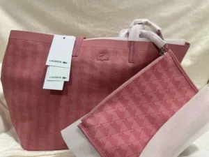 Lacoste Tote Bag Pink 100% Authentic  Brand New. Discounted before 60 now 55 Riyals Free shipping