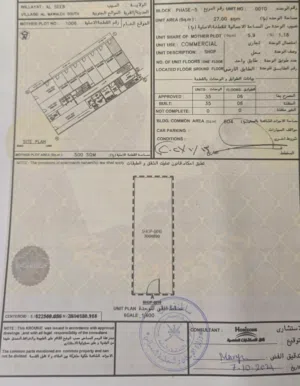 للبيع: محلين بعائد إيجاري 450 ر.ع