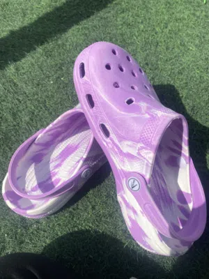 Original Crocs mix colour purple,white For girls only