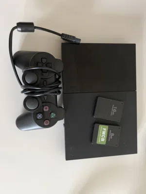 Playstation 2 Slim with FreeMcboot 8 MB Memory Card (Jailbreak) + 16 MB Memory Card